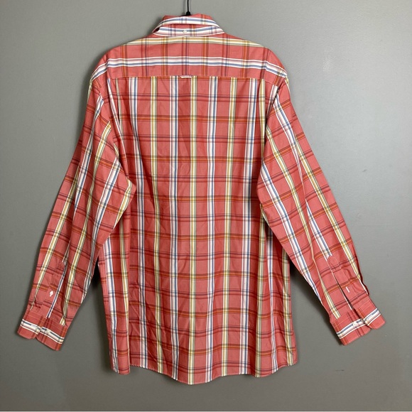 Nordstrom long sleeve plaid button down shirt men's XXL regular fit wrinkle free - Picture 2 of 12